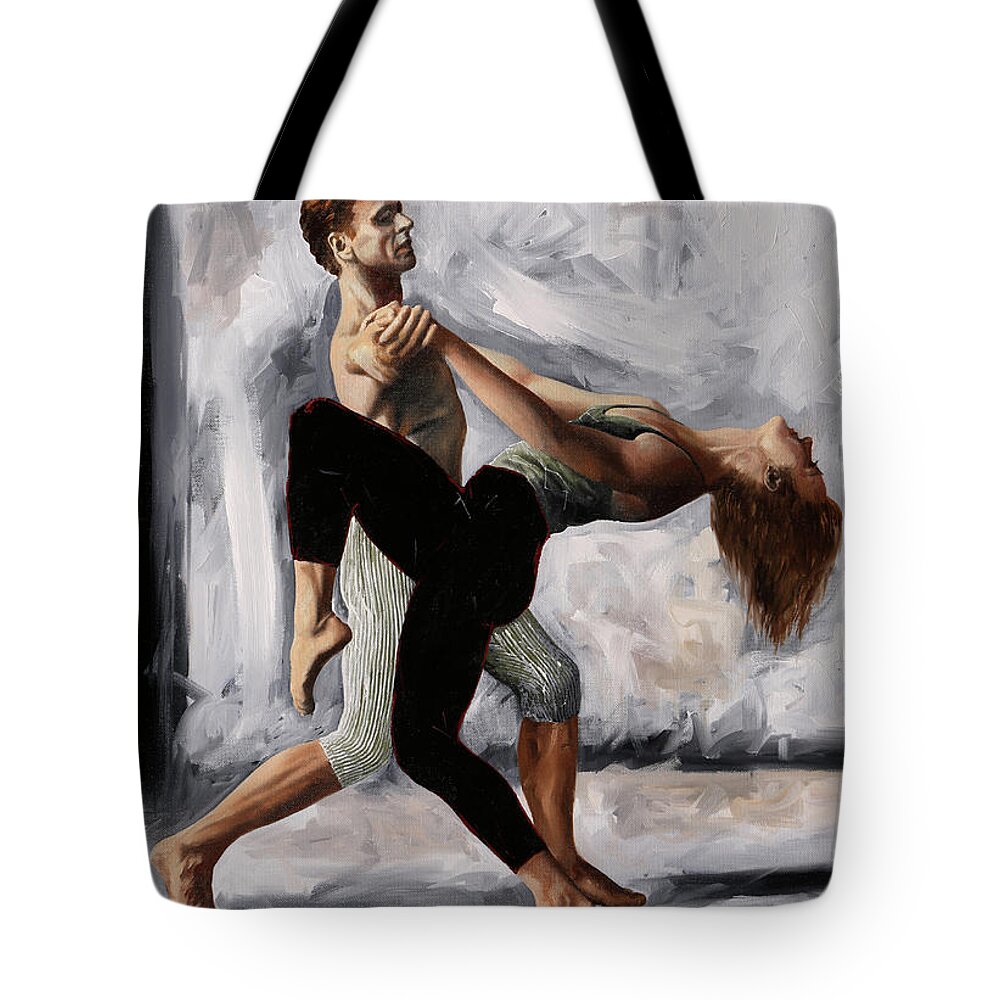 Dancers Tote Bag featuring the painting I Passi Della Danza by Guido Borelli