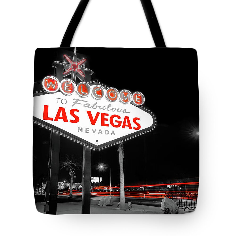 America Tote Bag featuring the photograph Passing Through - Las Vegas Nevada by Gregory Ballos