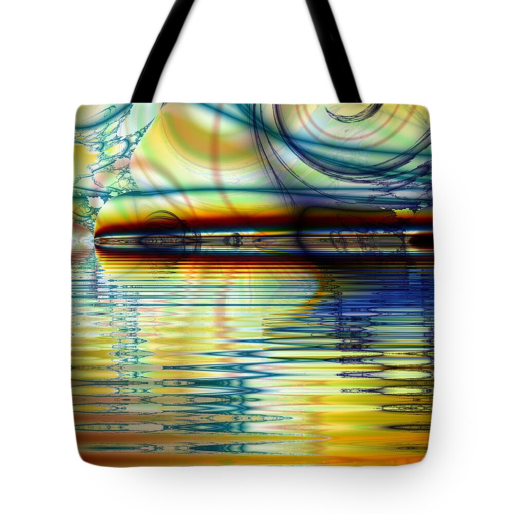 Fractal Tote Bag featuring the digital art Passion by Debra Martelli