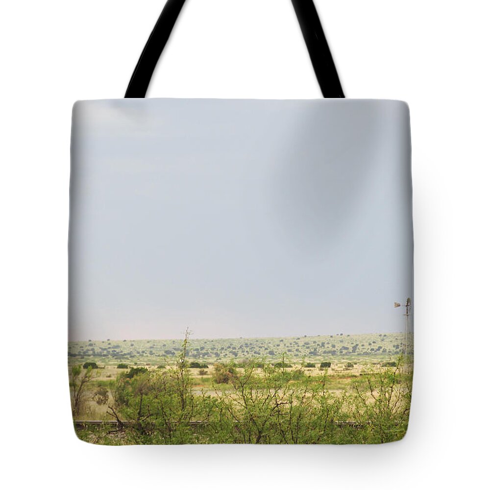 Desert Scene Tote Bag featuring the photograph Pastel Desert Twilight by Feather Redfox