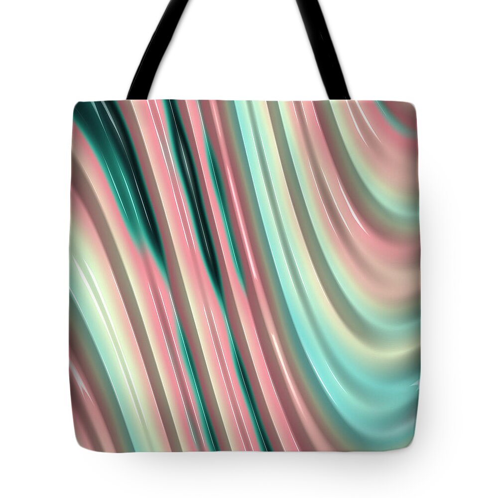 Fractal Art Tote Bag featuring the photograph Pastel Fractal 2 by Bonnie Bruno