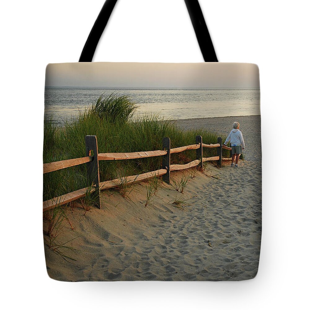 Cape Tote Bag featuring the photograph Path to the Sea by James Kirkikis