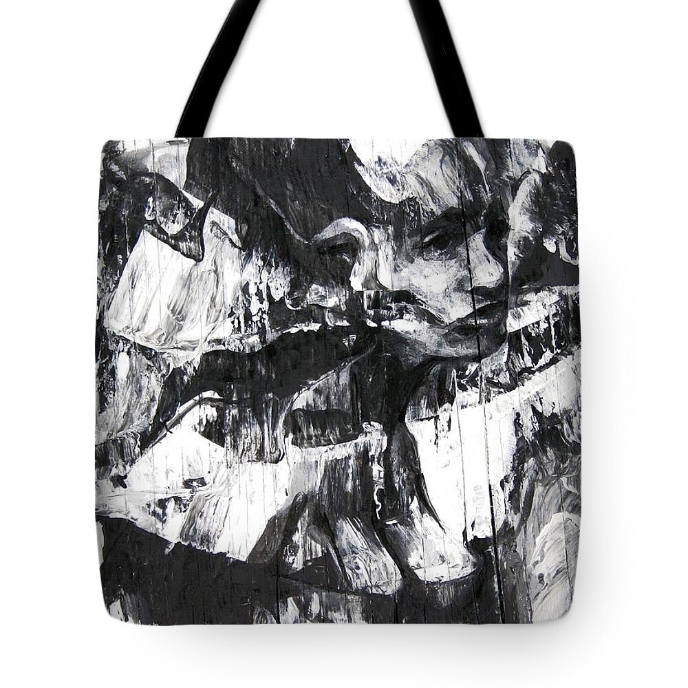 Patience Tote Bag featuring the painting Patience of the Barmaid by Jeff Klena