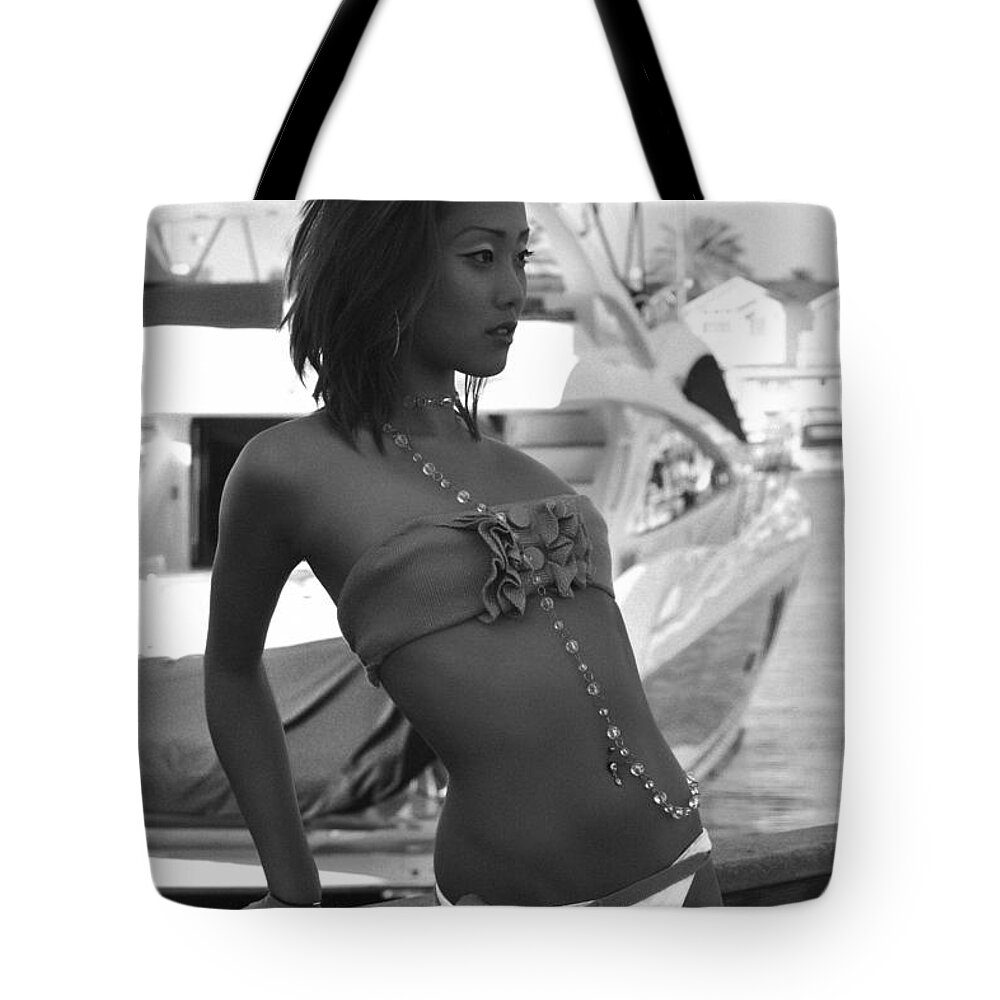 Glamour Photographs Tote Bag featuring the photograph Patiently waiting by Robert WK Clark