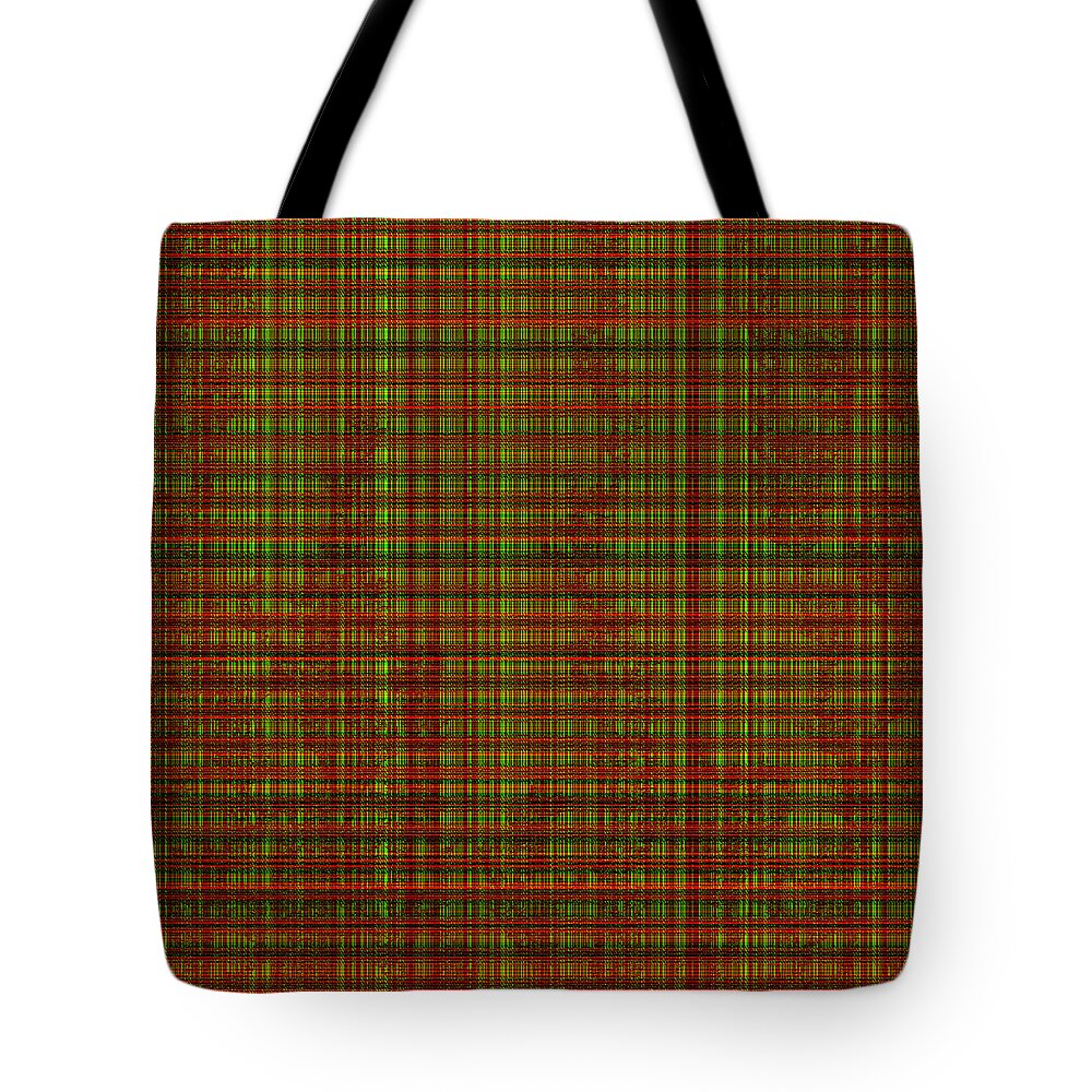 Patterns Tote Bag featuring the digital art Pattern 11 - Encoder by Richard Ortolano