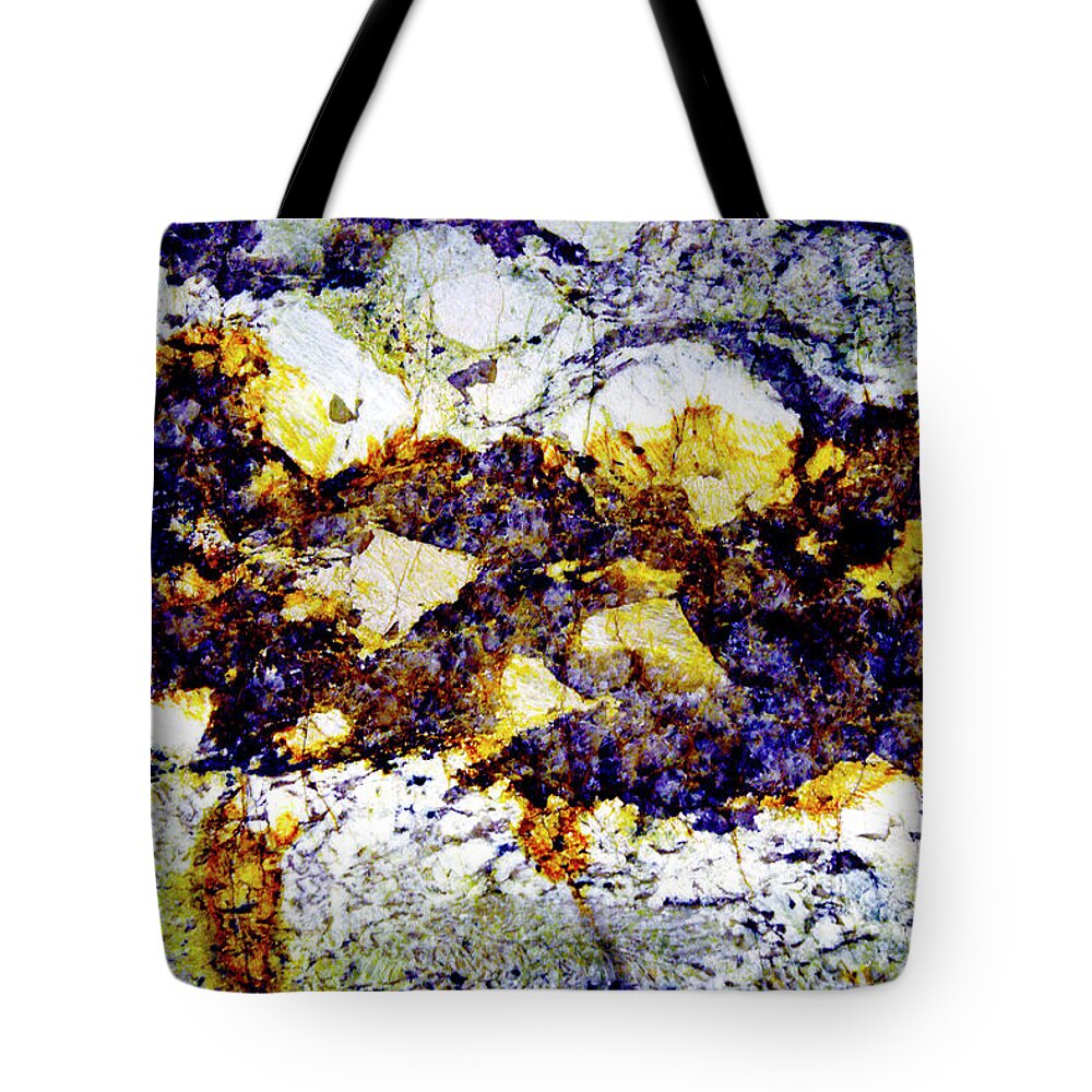 D5-a-0212 Tote Bag featuring the photograph Patterns in Stone - 212 by Paul W Faust - Impressions of Light