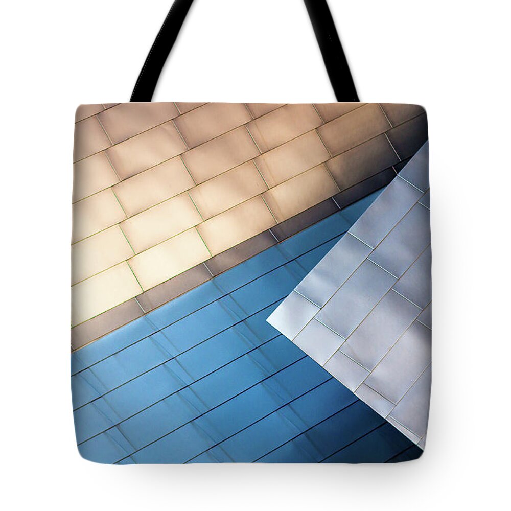 Chicago Tote Bag featuring the photograph Pavillion Abstract by Todd Klassy