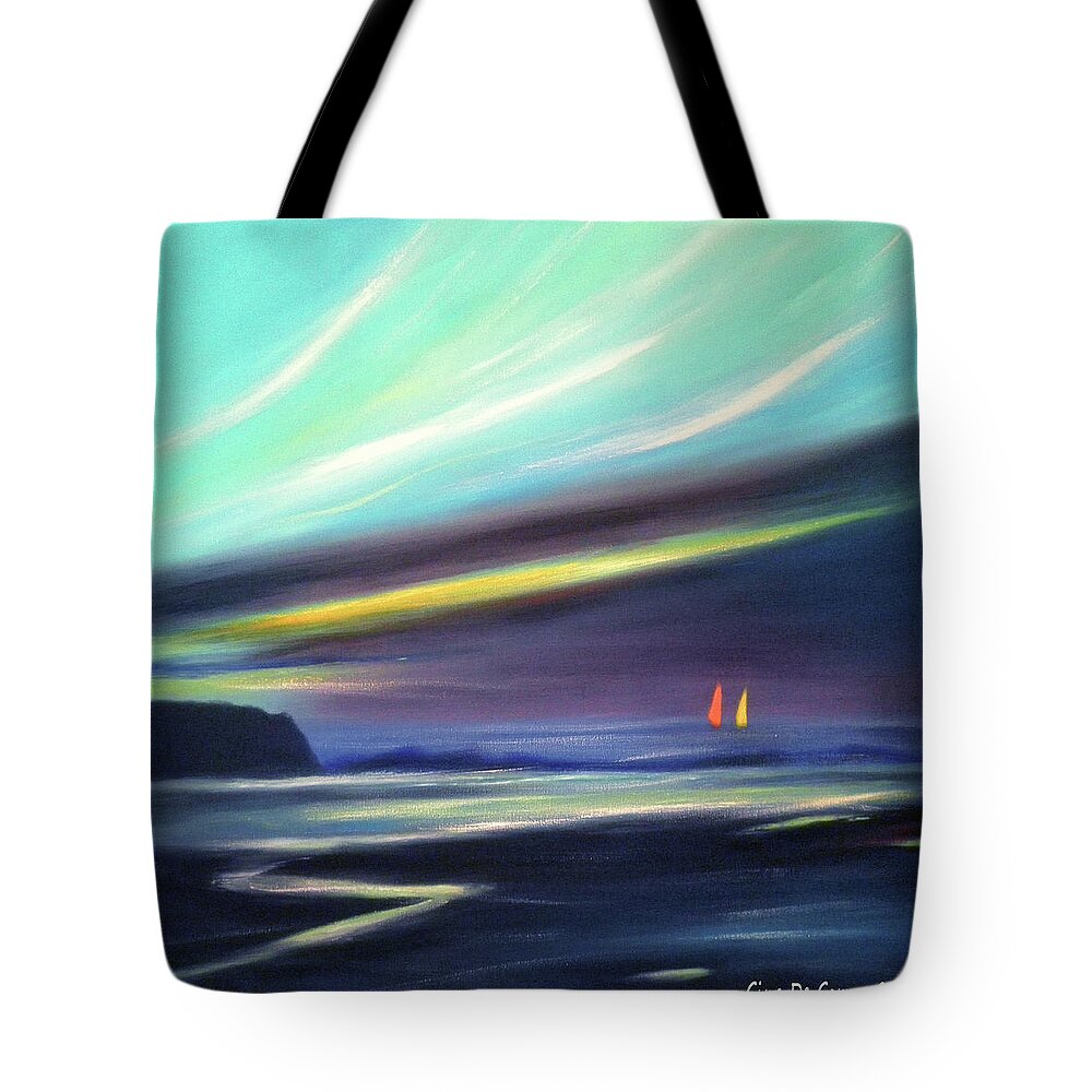 Brown Tote Bag featuring the painting Peace Is Colorful 2 - Square by Gina De Gorna