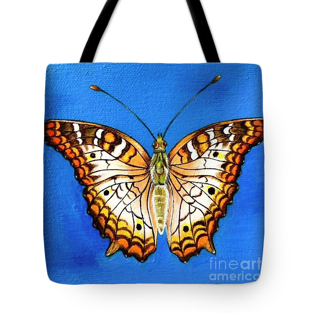 Painting Tote Bag featuring the painting Peace by Sudakshina Bhattacharya
