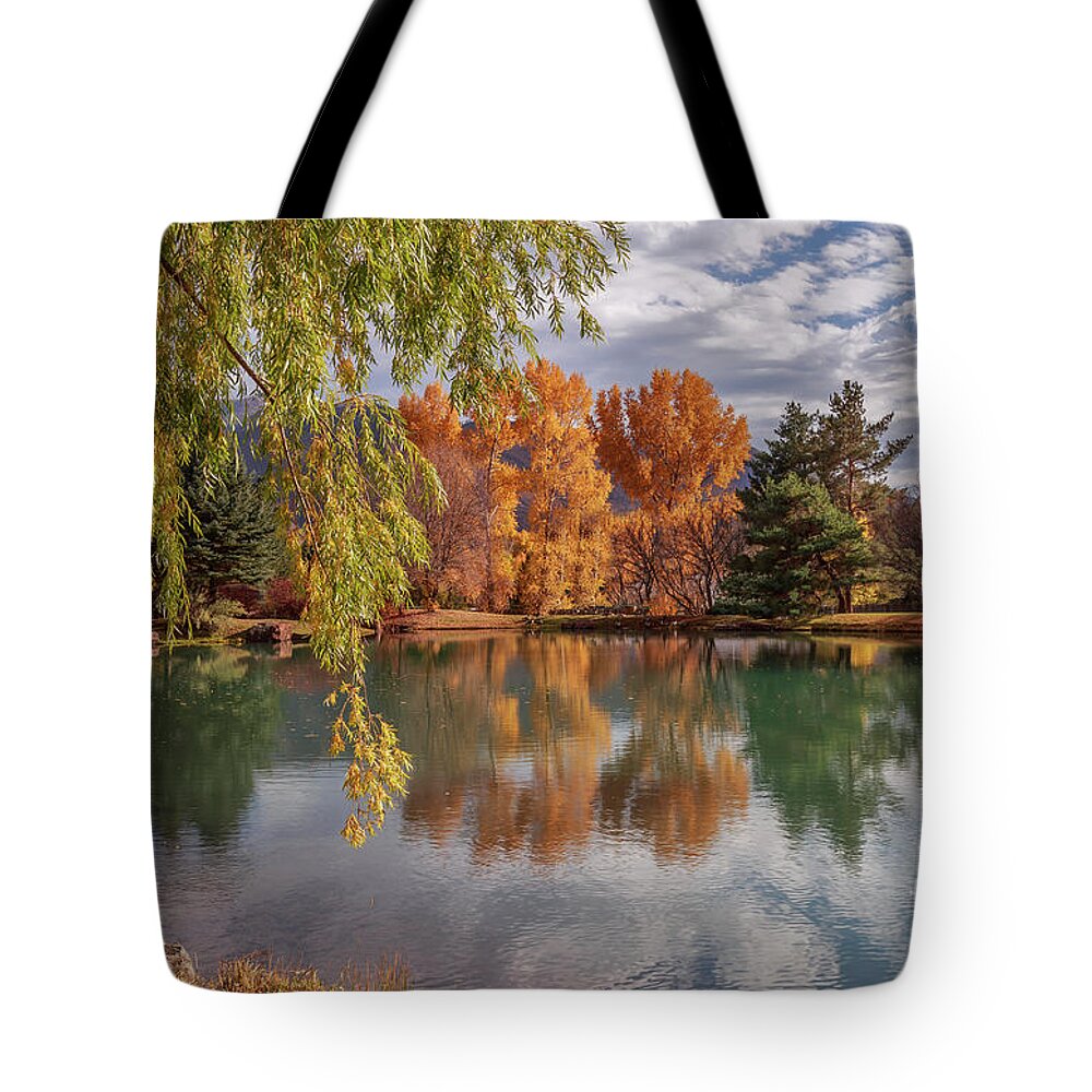 Pond Tote Bag featuring the photograph Peaceful Pond by Jaime Miller