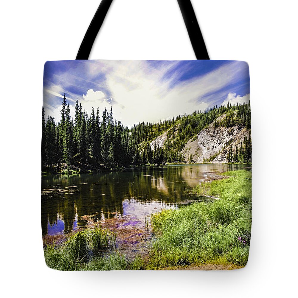 Alaska Tote Bag featuring the photograph Peaceful Reflections in Alaska by Madeline Ellis