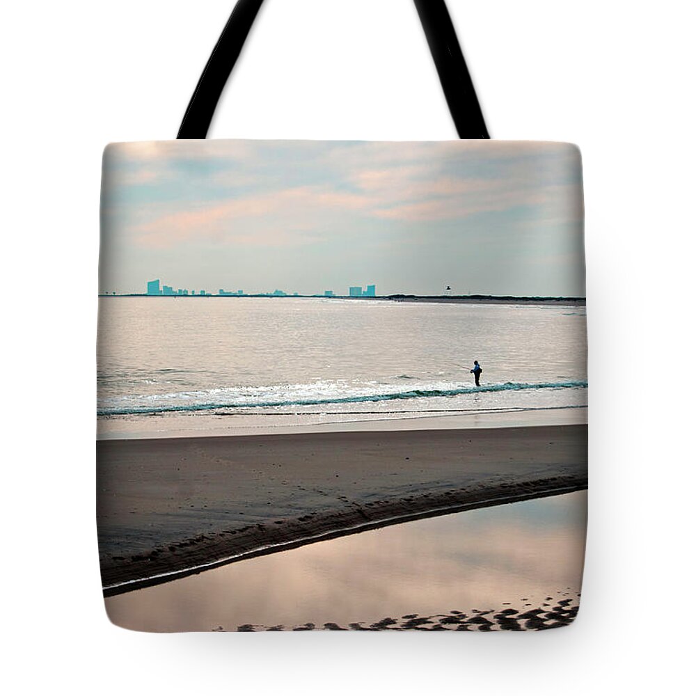 Sunset Tote Bag featuring the photograph Peaceful Sunset Holgate by Elsa Santoro
