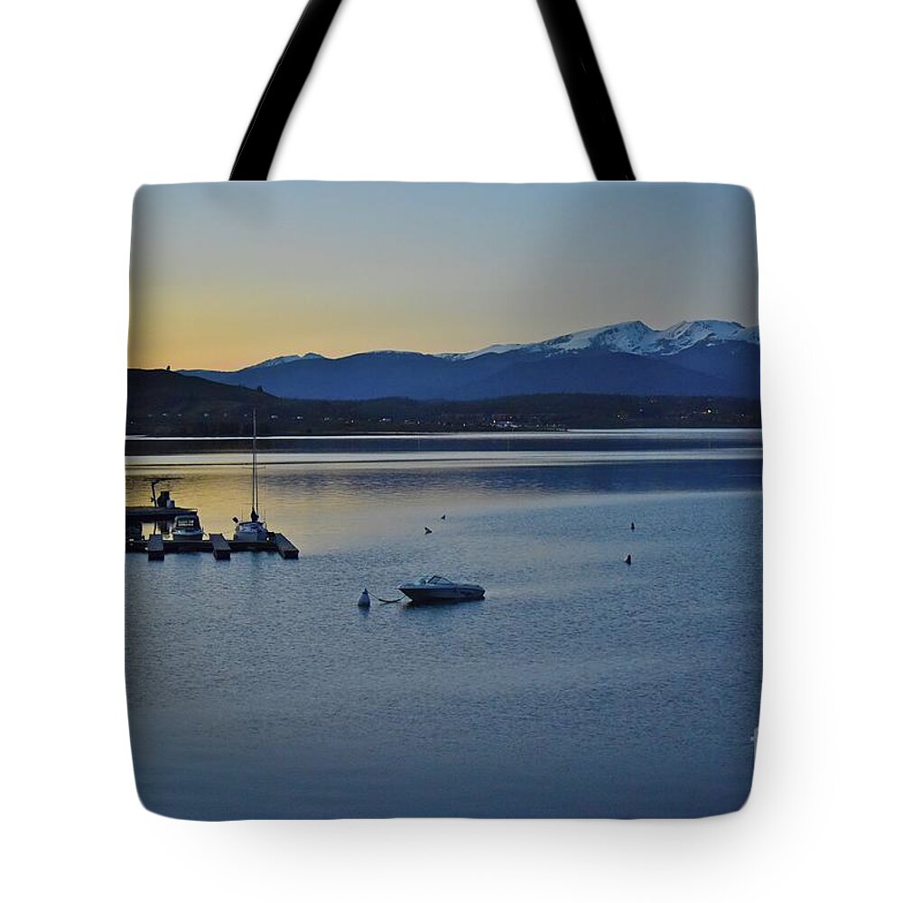 Colorado Tote Bag featuring the photograph Peaceful Waters by Tracy Rice Frame Of Mind