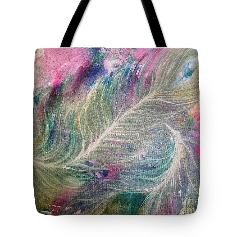 Peacock Feathers Tote Bag featuring the painting Peacock feathers pastel by Denise Hoag
