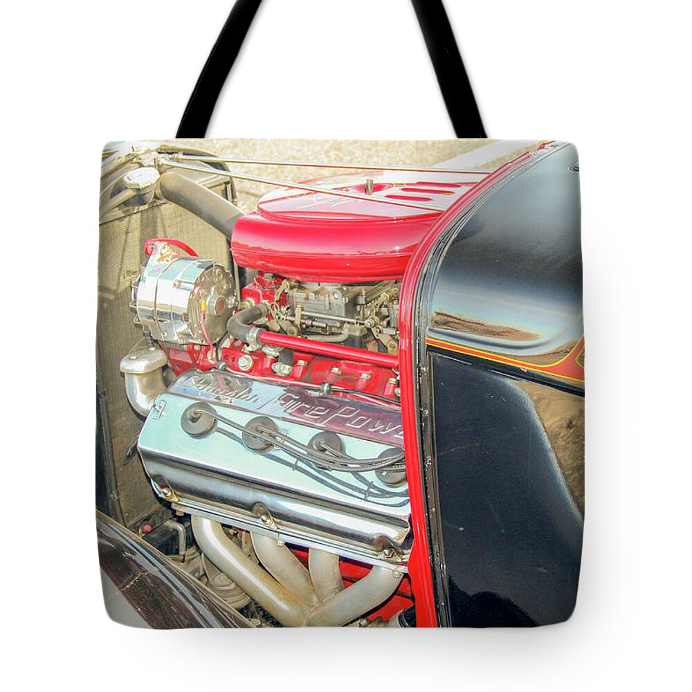 Ratrod Tote Bag featuring the photograph Peanut Power by Darrell Foster