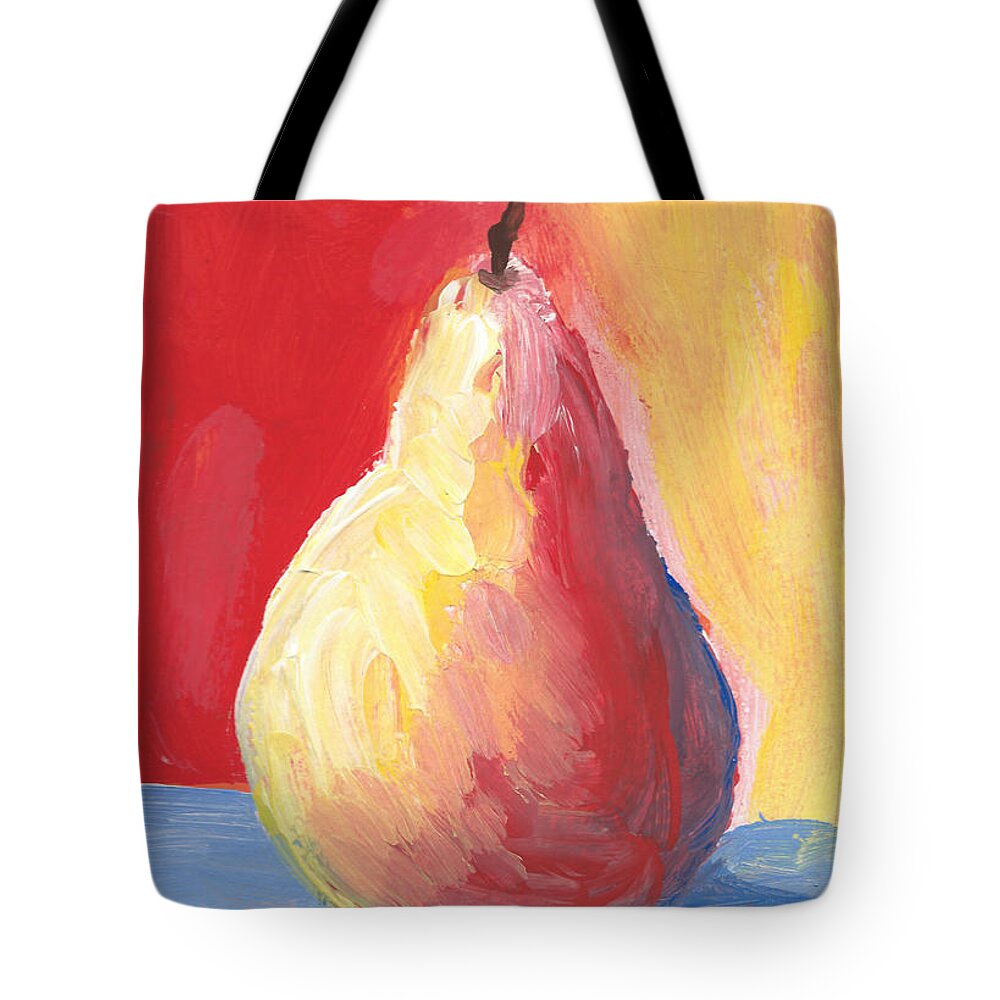 Pear Tote Bag featuring the painting Pear 4 by Elise Boam