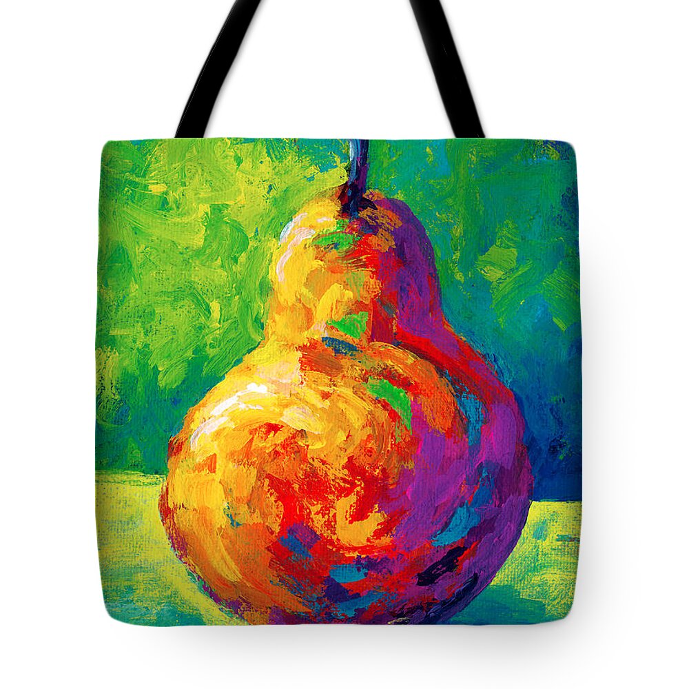 Pear Tote Bag featuring the painting Pear II by Marion Rose