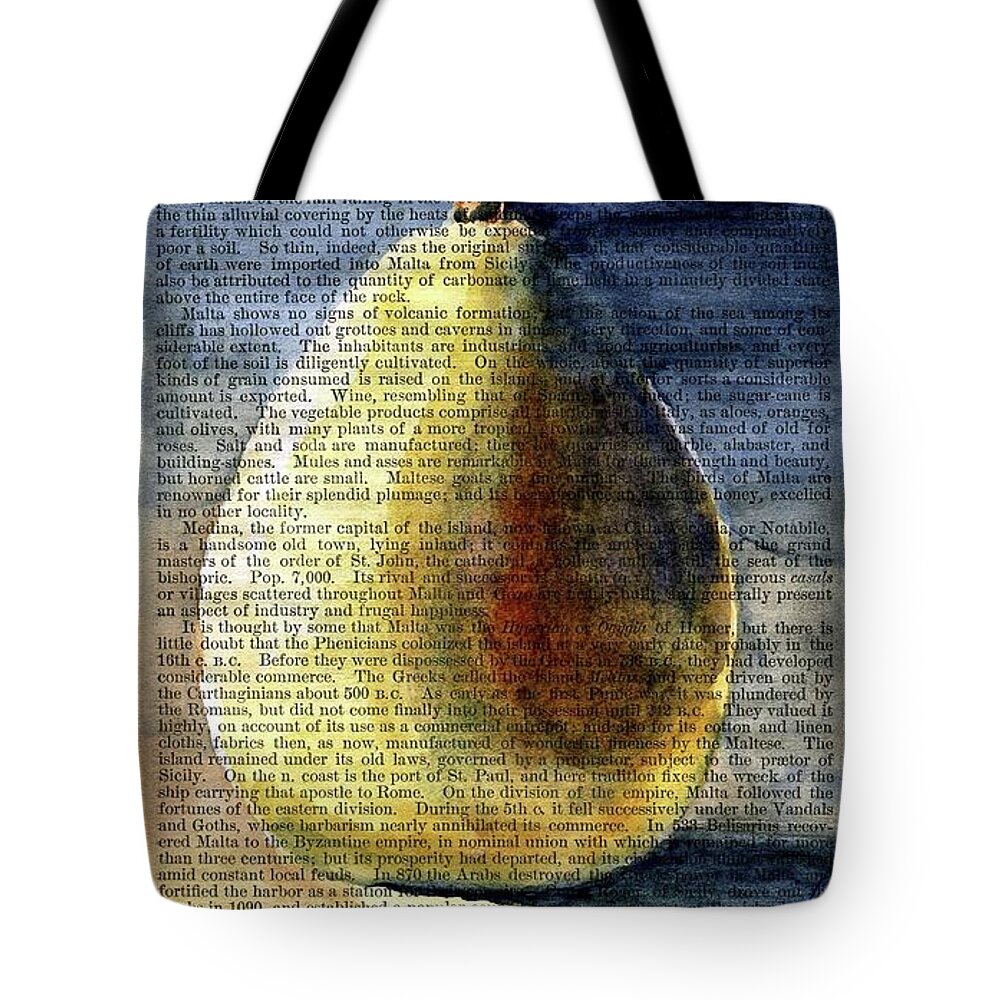 Pear Tote Bag featuring the painting Pear in the Light by Maria Hunt