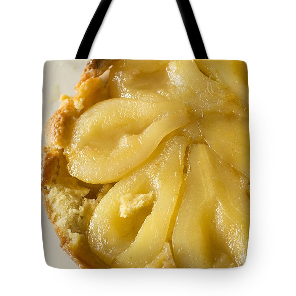 Pie Tote Bag featuring the photograph Pear Tarte Tatin by Patricia Hofmeester