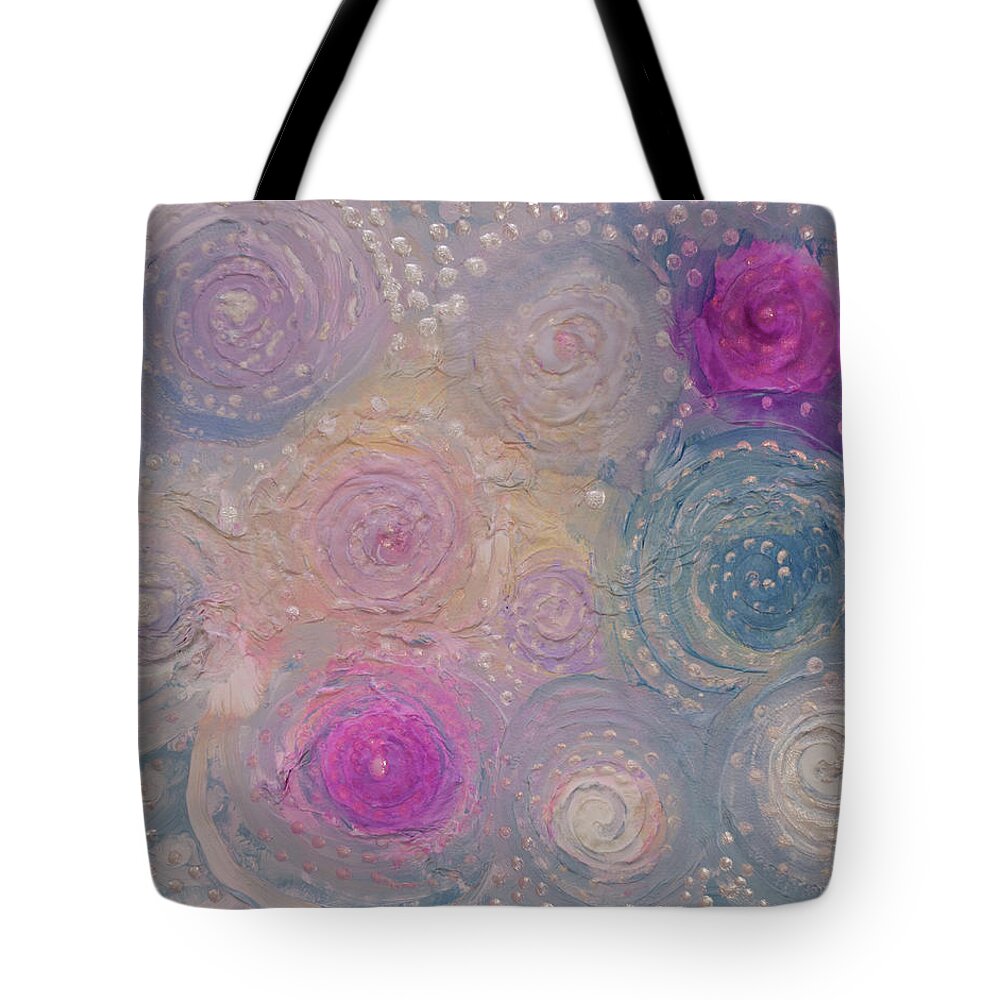 Pearlescent Painting Tote Bag featuring the painting Pearlescent Painting by Don Wright