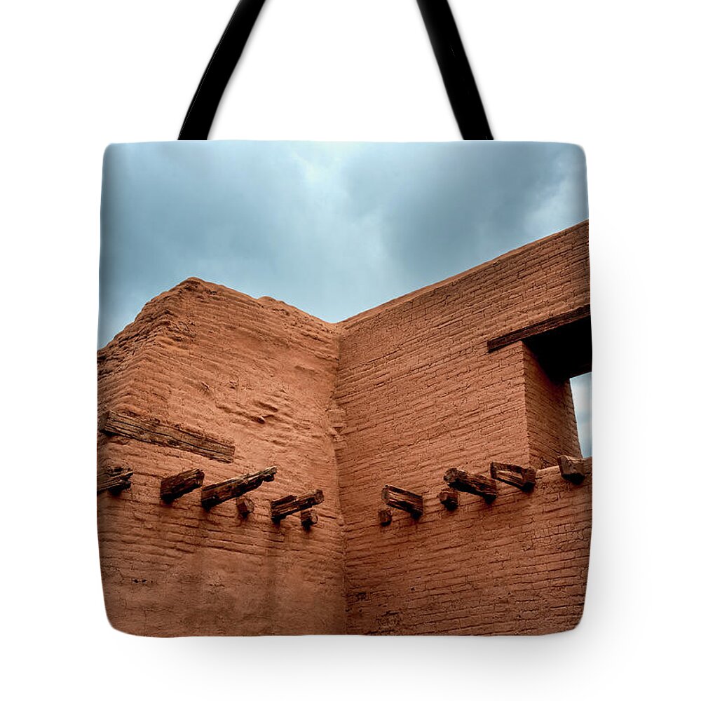 Pecos Tote Bag featuring the photograph Pecos Timbered Ruins by James Barber