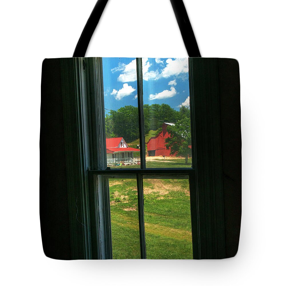 Peers View Tote Bag featuring the photograph Peers View by William Fields