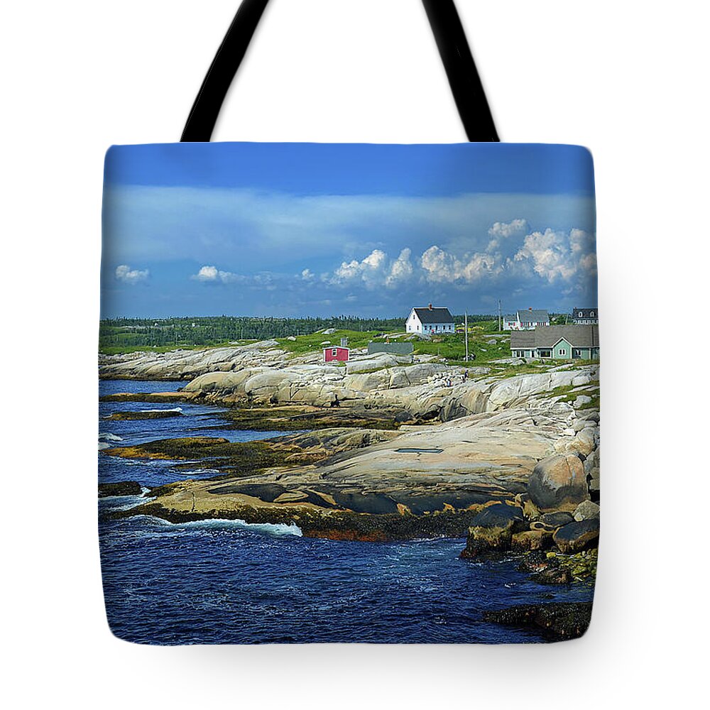 Peggy's Cove Tote Bag featuring the photograph Peggy's Cove by Rodney Campbell