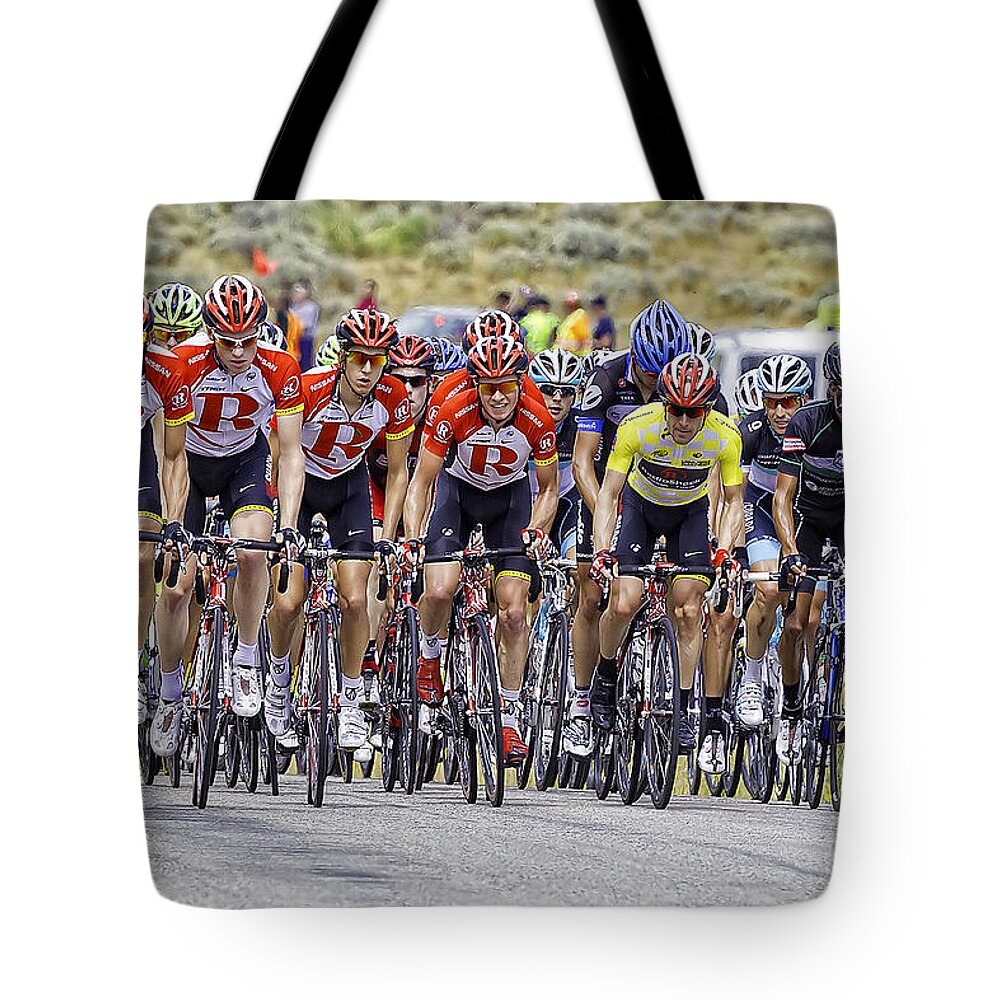 Pro Tote Bag featuring the photograph Peloton USA Pro Cycling Challenge by Fred J Lord