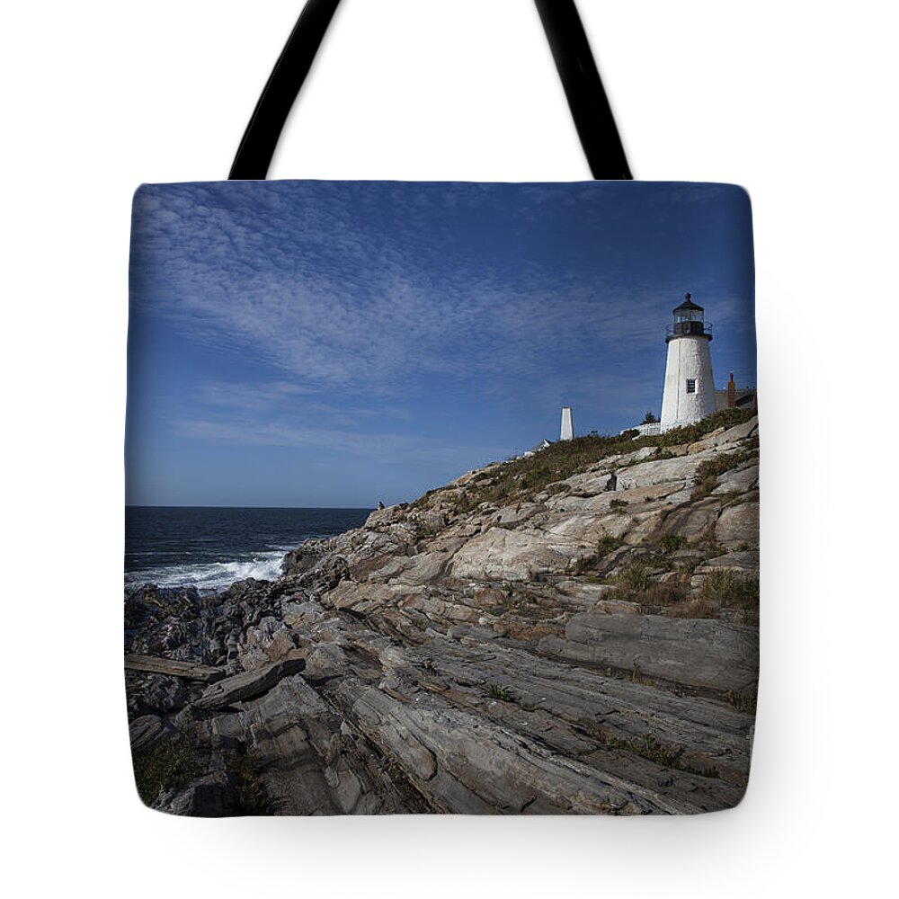 Pemaquid Tote Bag featuring the photograph Pemaquid Lightouse by Timothy Johnson