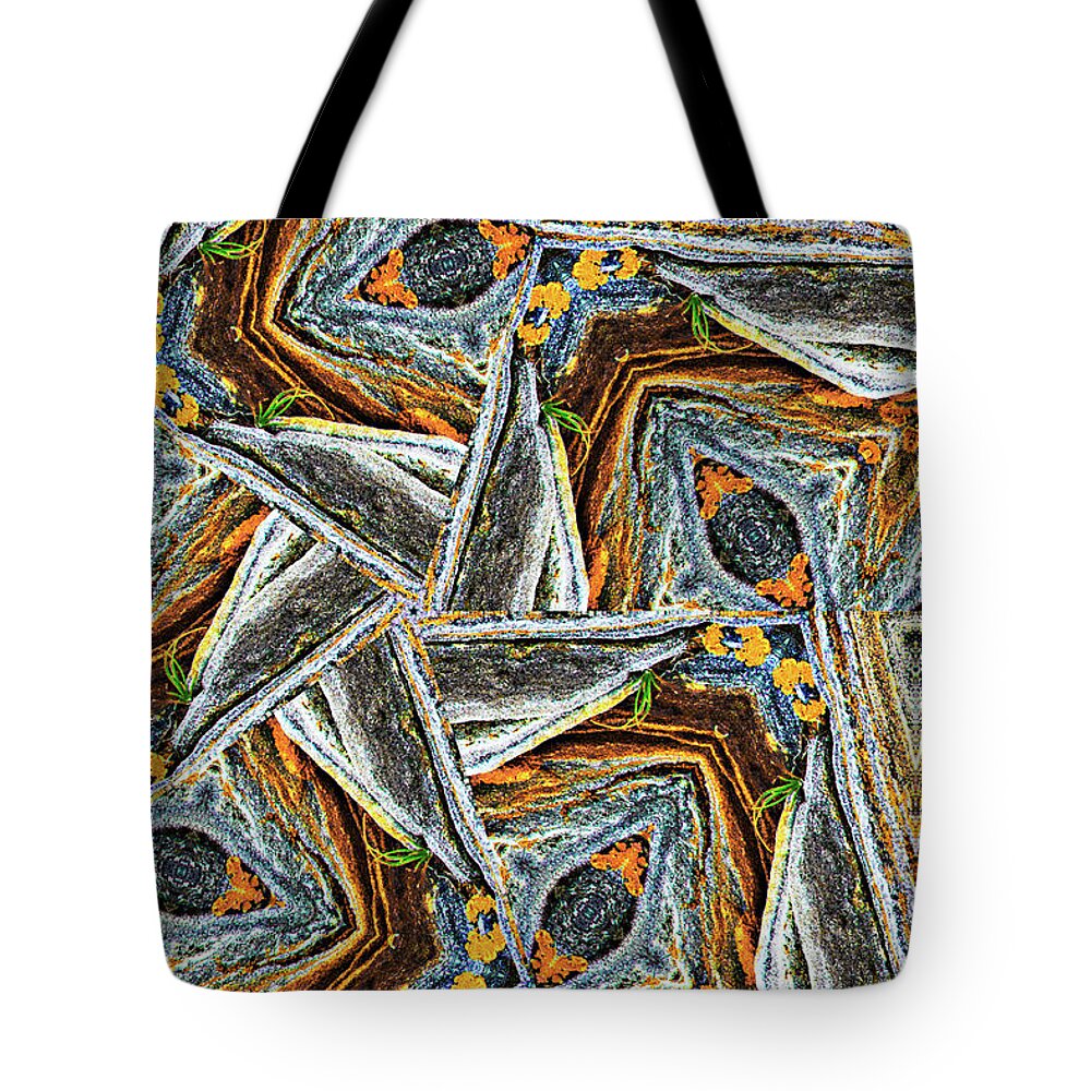 Rock Tote Bag featuring the photograph Pemaquid Rocks Pinwheel by Peter J Sucy