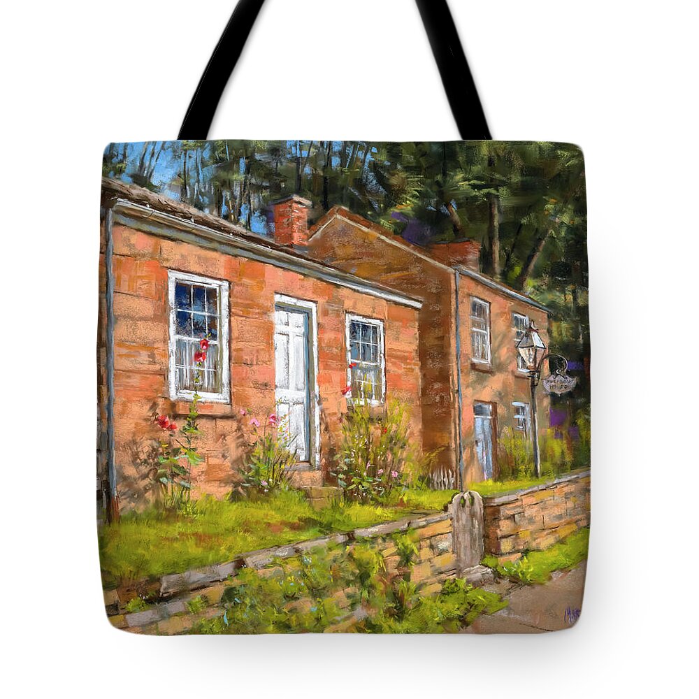 Mark Mille Tote Bag featuring the painting Pendarvis House by Mark Mille