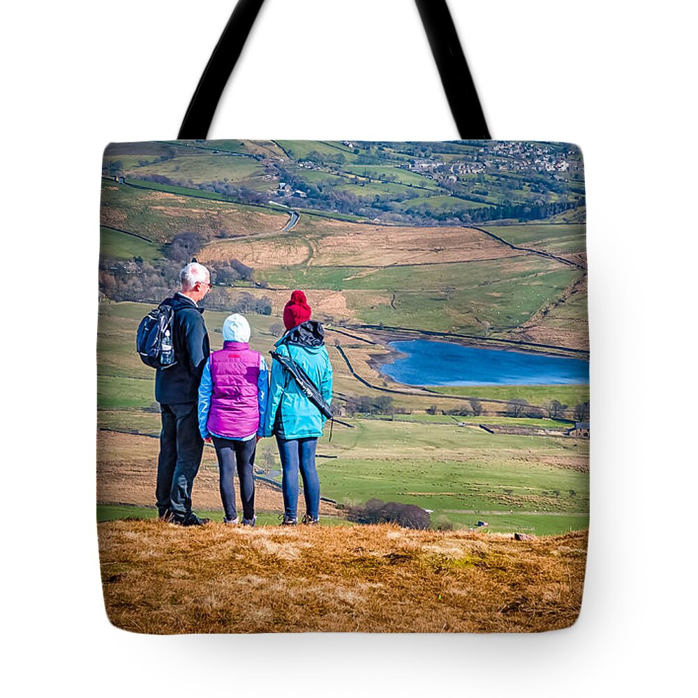 D90 Tote Bag featuring the photograph Pendle Hill Walk, North Yorkshire, UK by Mariusz Talarek