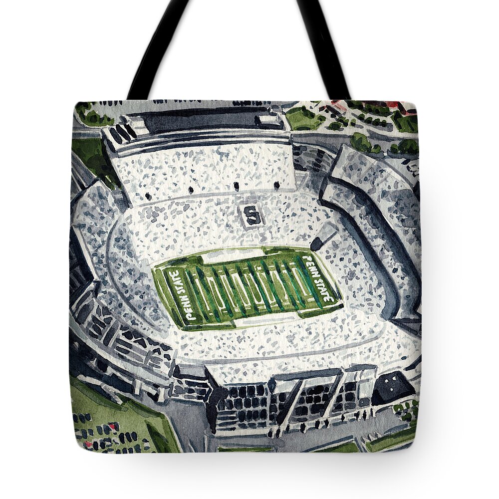 Old Main Penn State Tote Bags