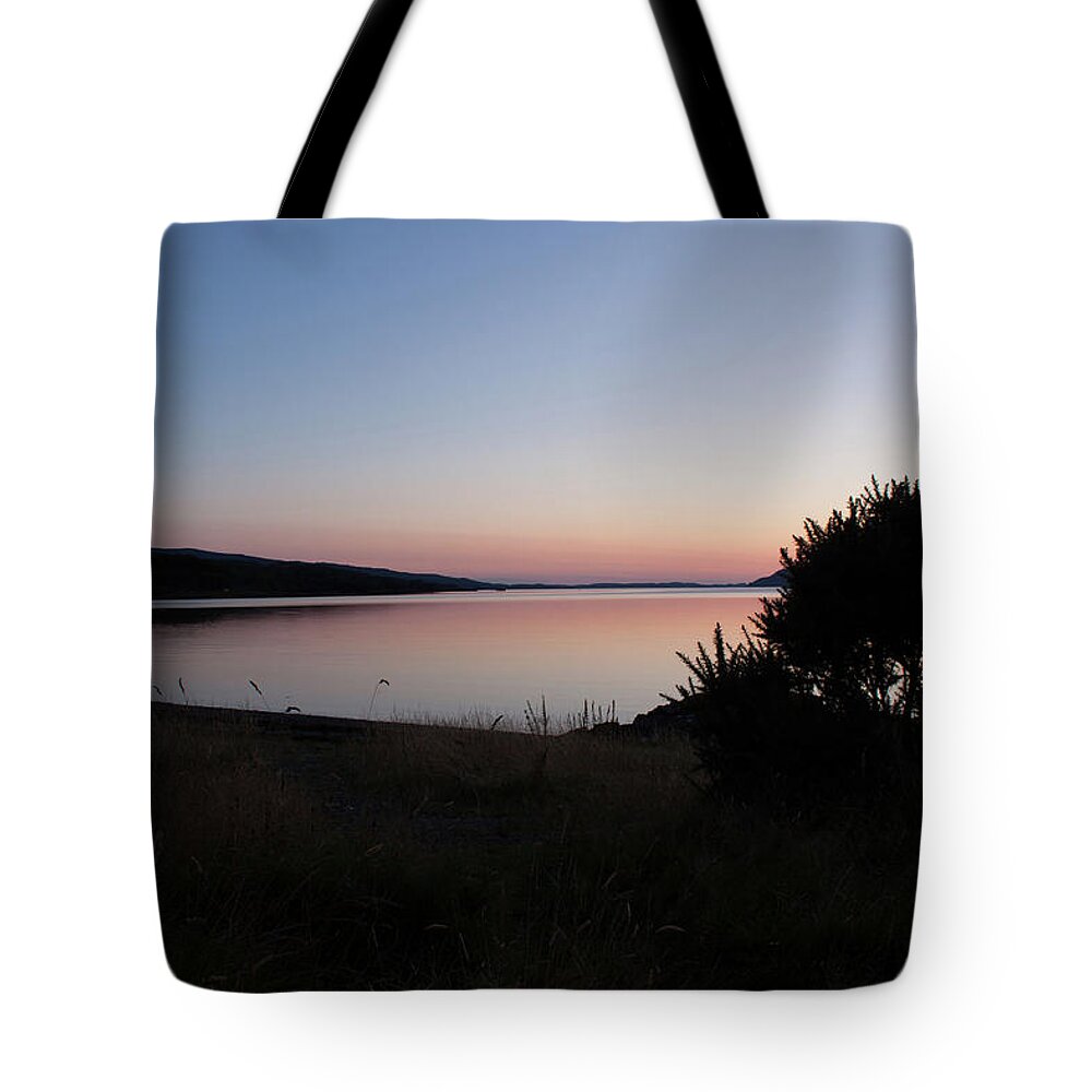 Sunset Tote Bag featuring the photograph Pennyghael Sunset by Pete Walkden