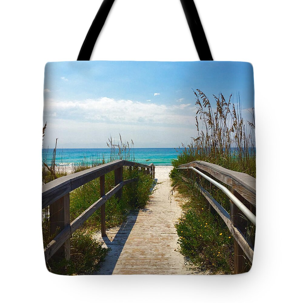 Marthaannsanhcez Tote Bag featuring the painting Pensacola Florida B52516 by Mas Art Studio
