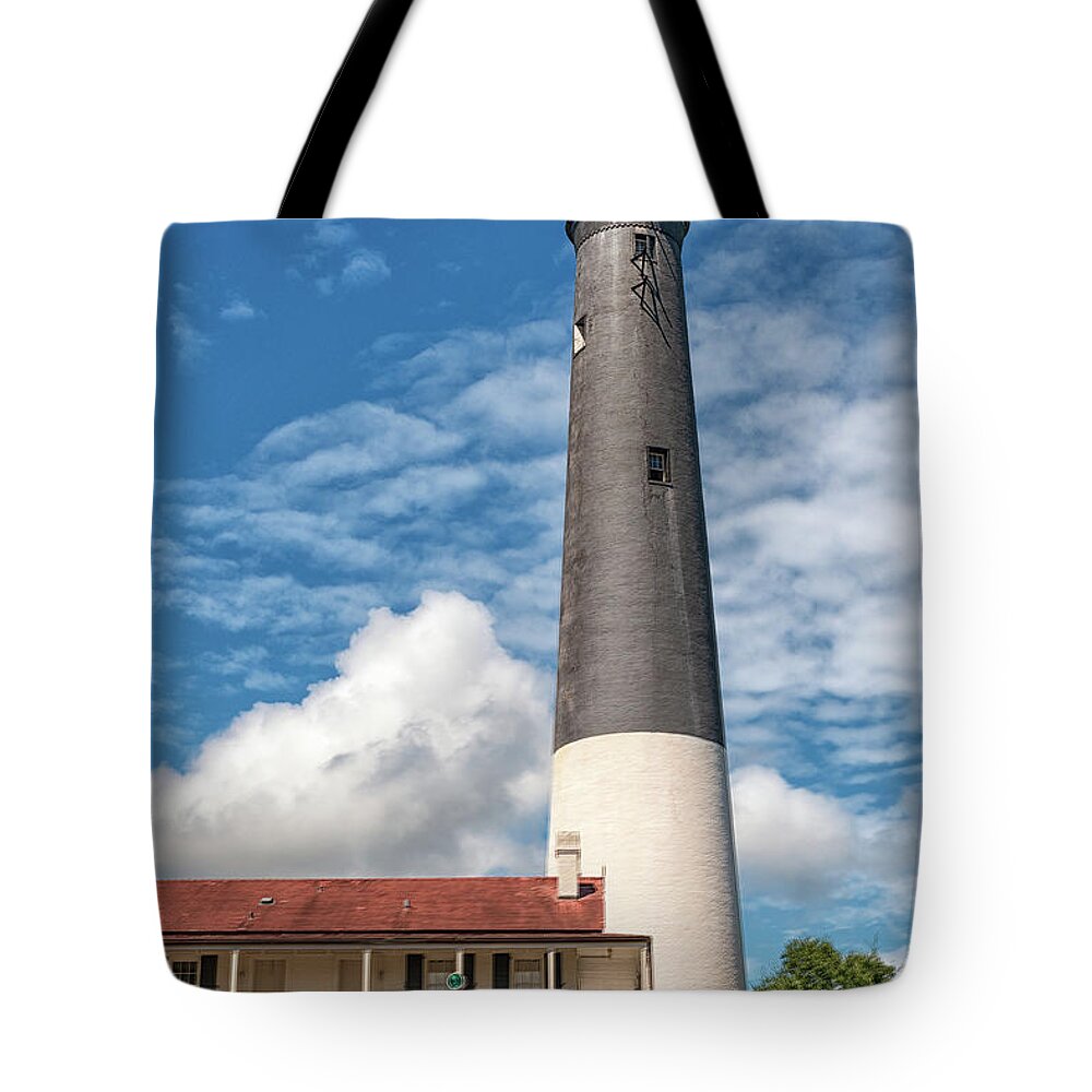 Functional Lighthouse Tote Bag featuring the photograph Pensacola Lighthouse by Victor Culpepper