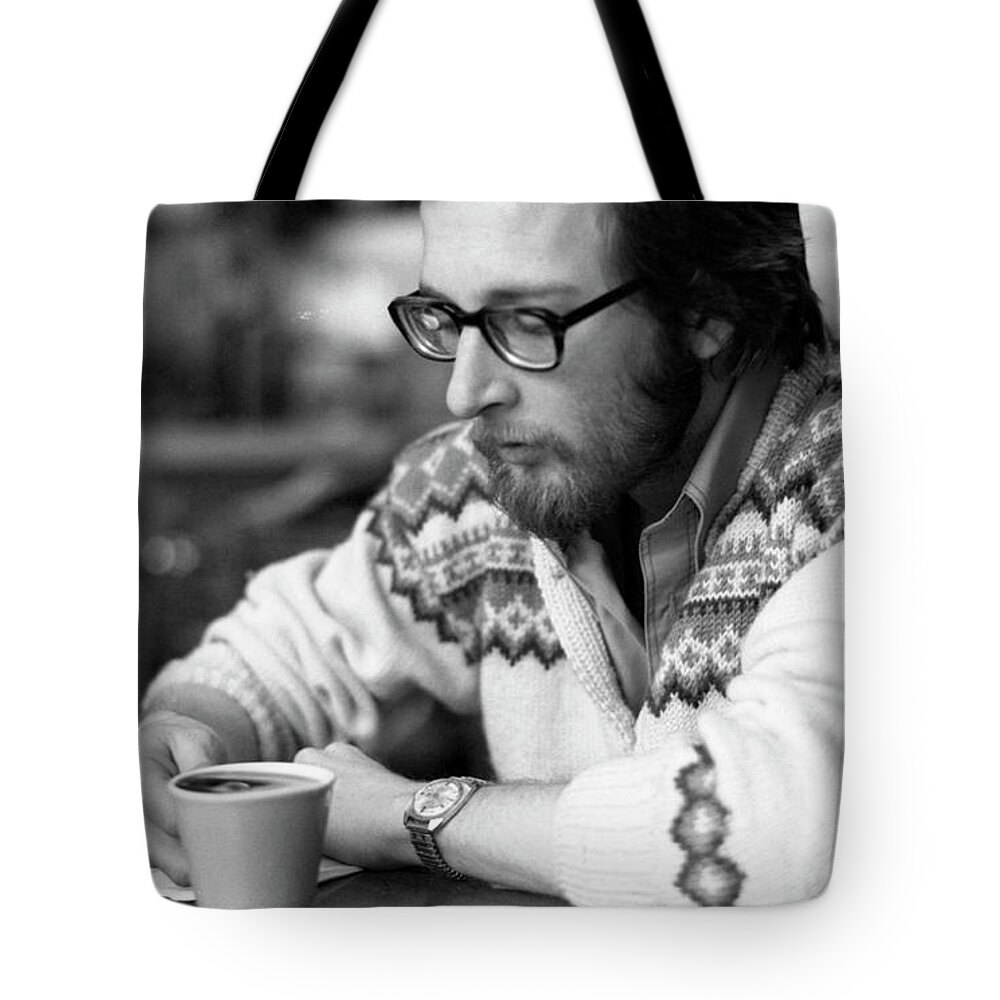 Providence Tote Bag featuring the photograph Pensive Brown Student, Louis Restaurant, 1976 by Jeremy Butler