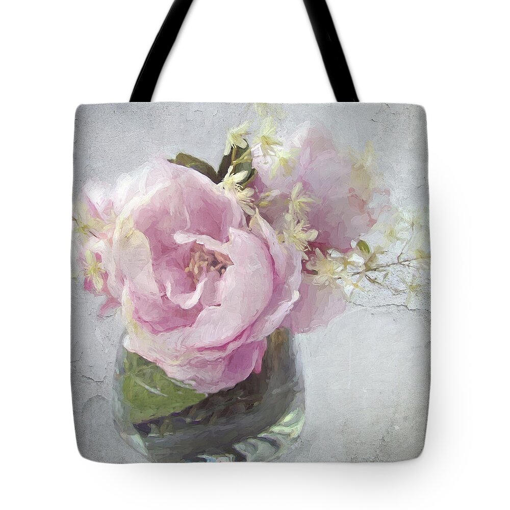 Floral Tote Bag featuring the photograph Peony 2 by Karen Lynch