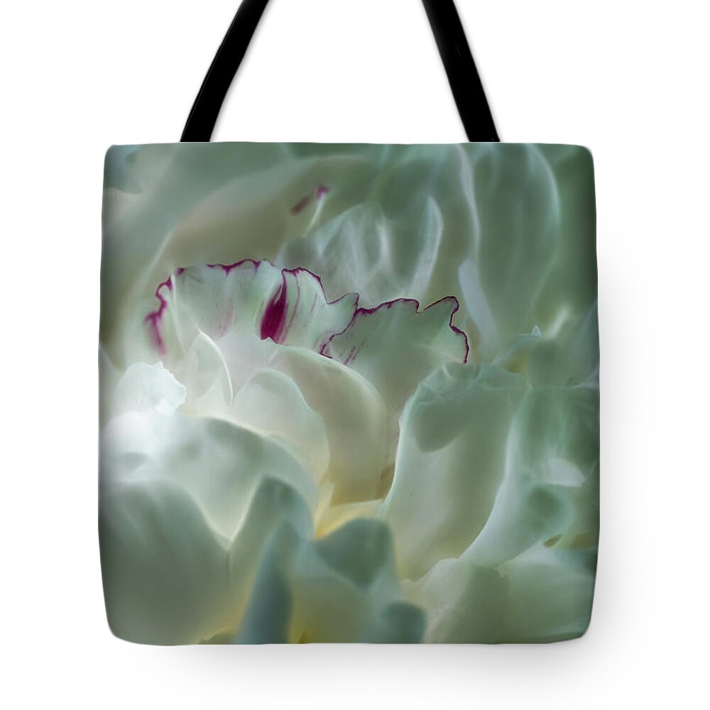 Peony Tote Bag featuring the photograph Peony Flower Energy by Beth Venner