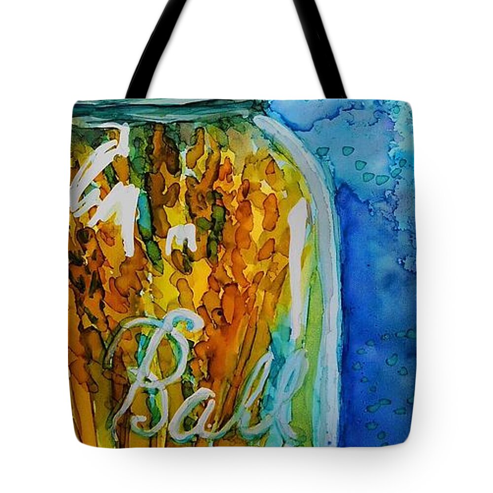 Alcohol Ink Tote Bag featuring the painting Perfect Mason - A244 by Catherine Van Der Woerd