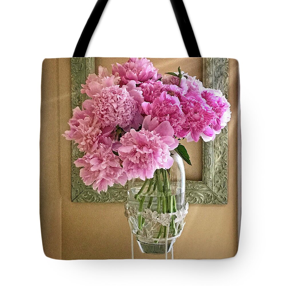 Peonies Tote Bag featuring the photograph Perfect Picture by Jill Love