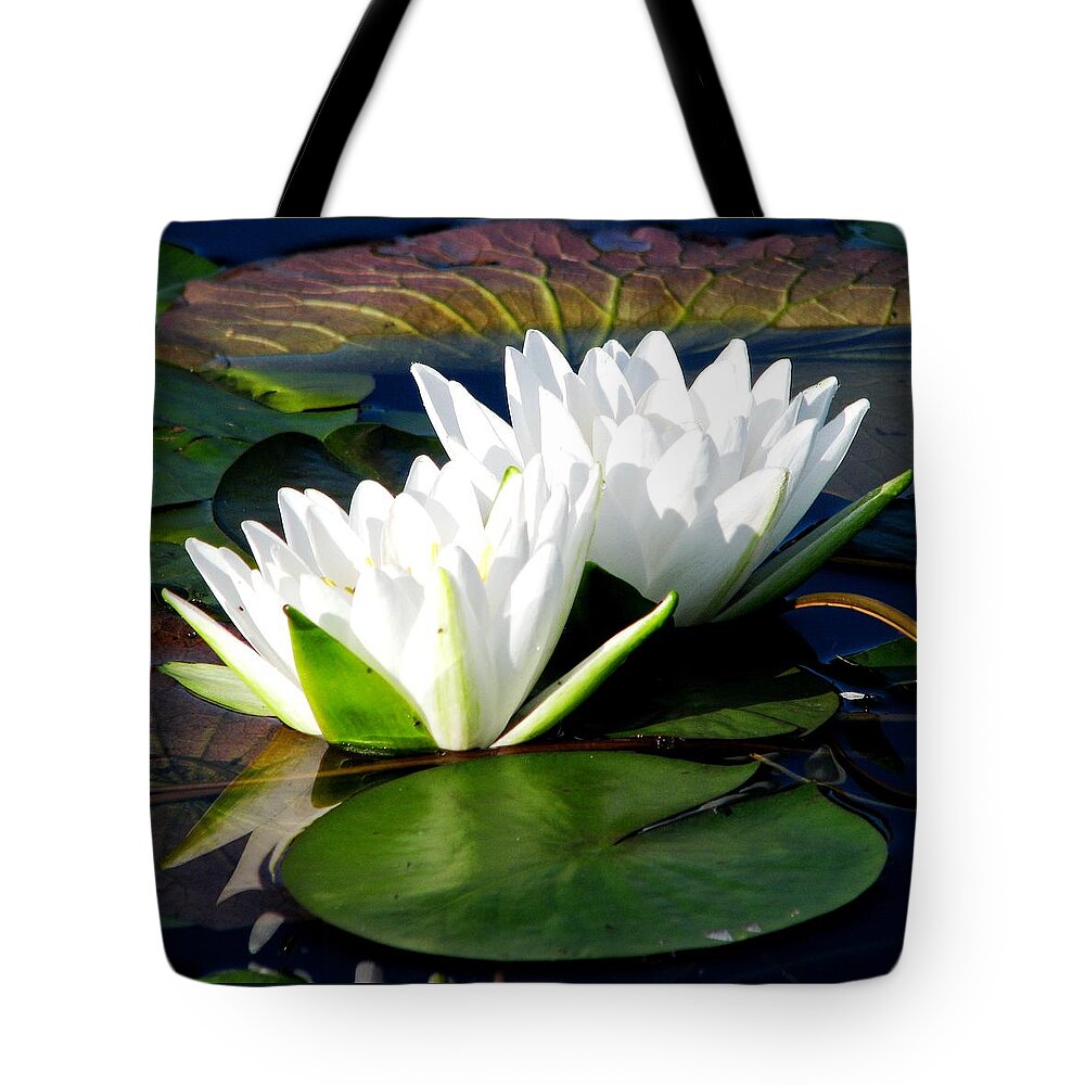 Lily Tote Bag featuring the photograph Perfection Together by Angela Davies