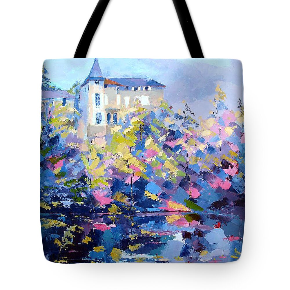  Tote Bag featuring the painting Perigueux by Kim PARDON