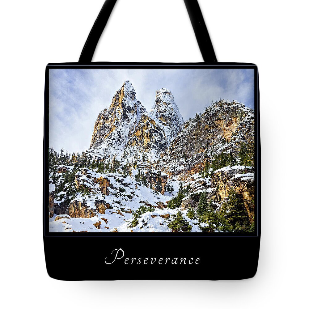Inspiration Tote Bag featuring the photograph Perserverance 1 by Mary Jo Allen