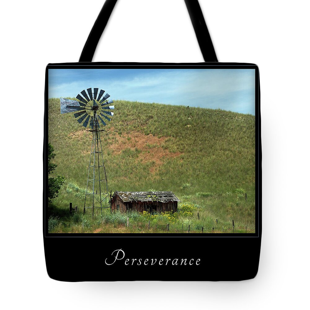 Inspiration Tote Bag featuring the photograph Perserverance 2 by Mary Jo Allen