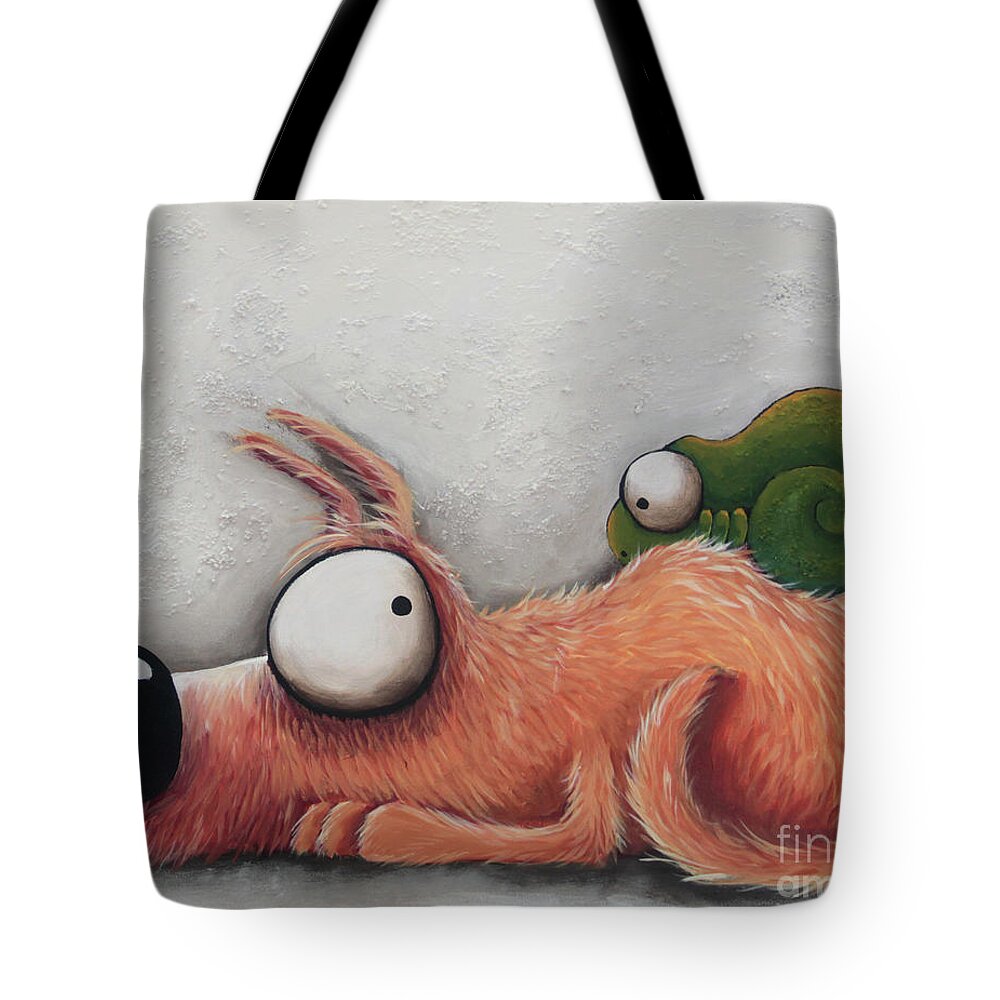 Dog Tote Bag featuring the painting Persuasive by Lucia Stewart