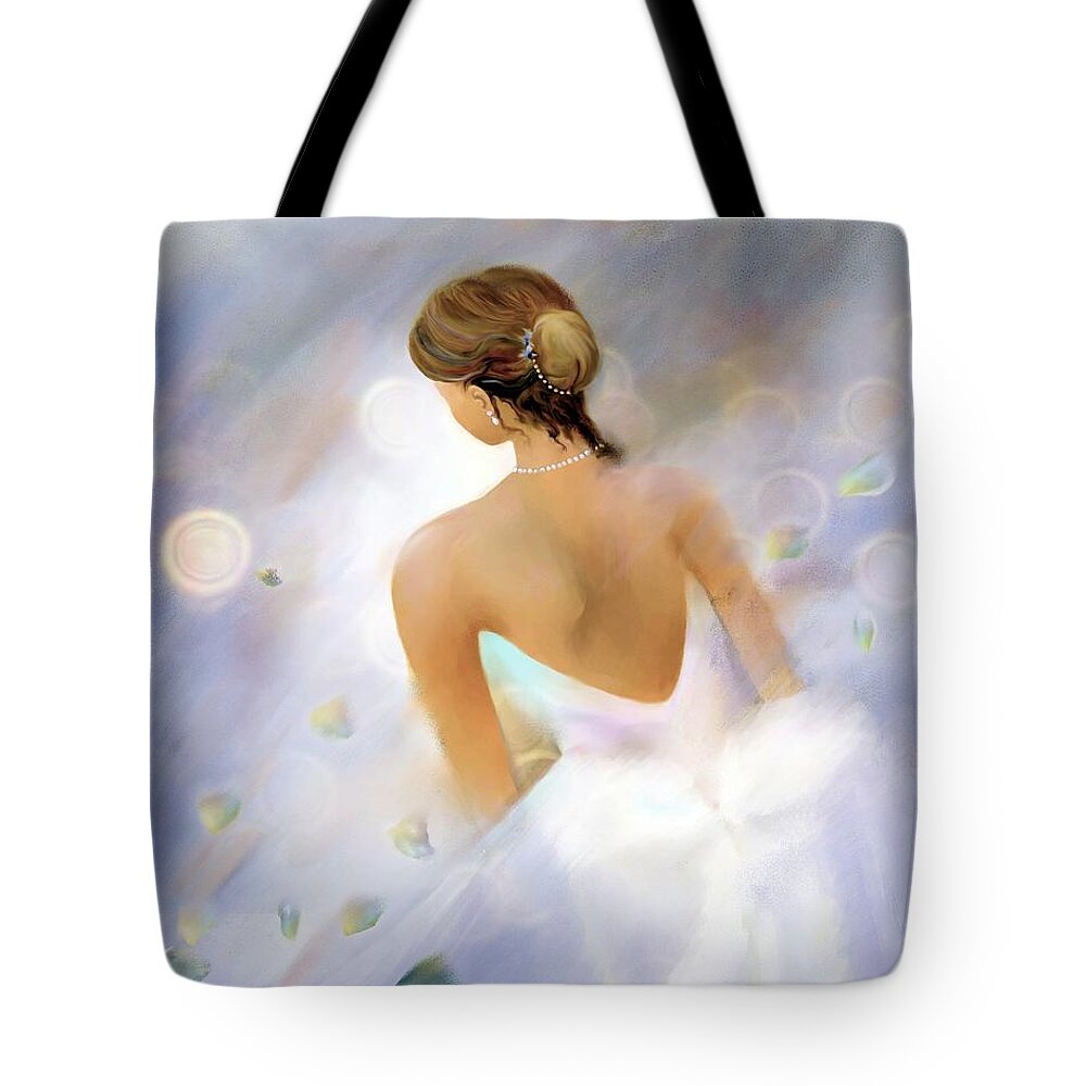 Woman Tote Bag featuring the digital art Petals by Sand And Chi