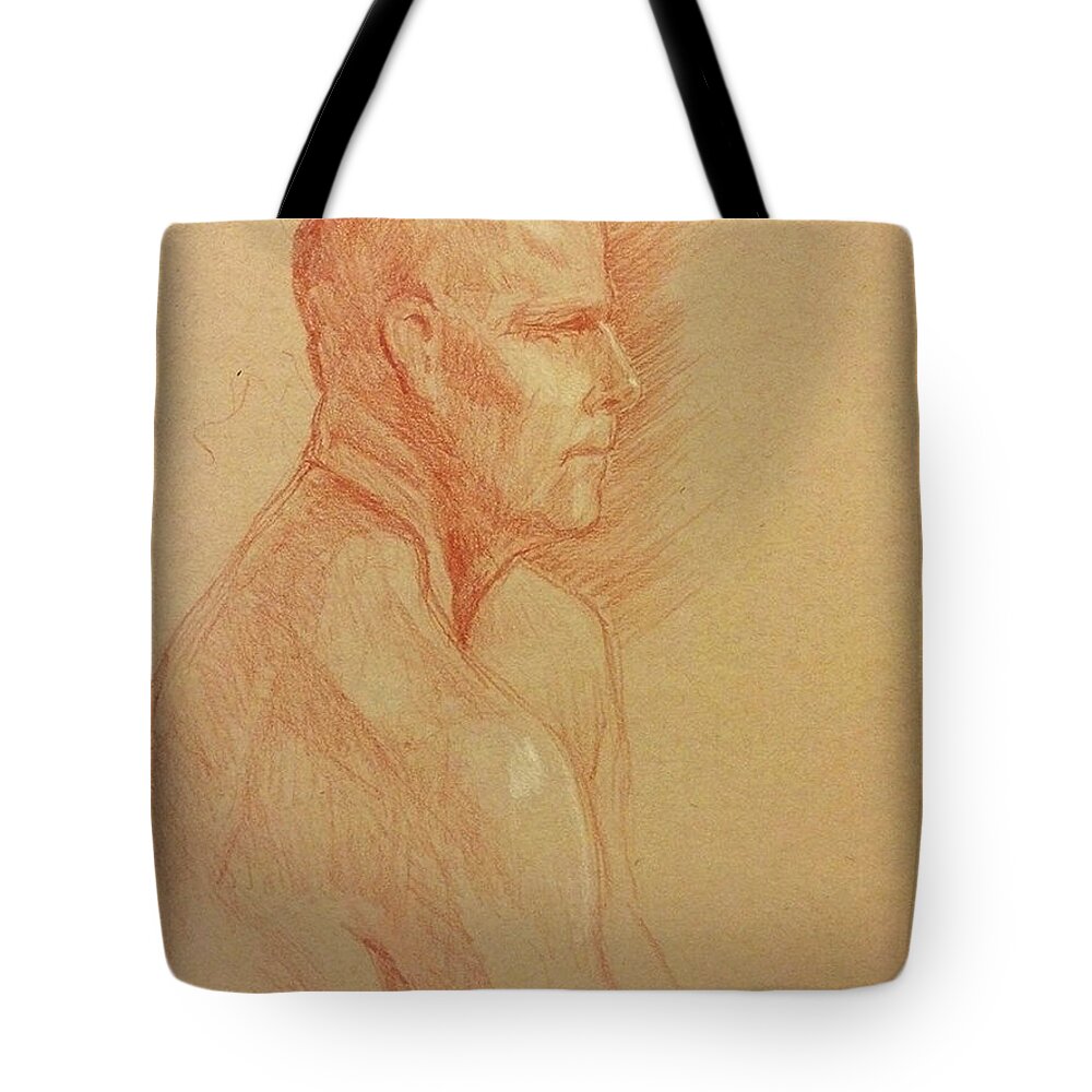 Figure Tote Bag featuring the painting Peter #2 by James Andrews
