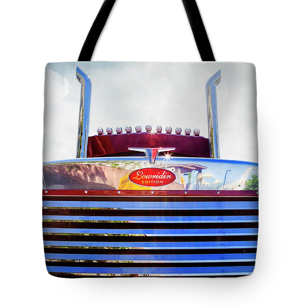 Working Truck Tote Bag featuring the photograph Peterbilt Lowridin Edition by Theresa Tahara