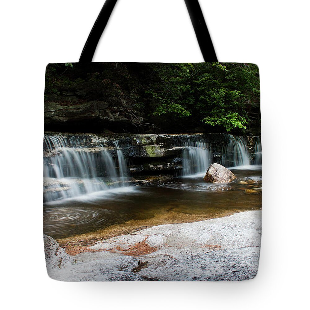 Waterfall Tote Bag featuring the photograph Peters Kill in Spring #1 by Jeff Severson
